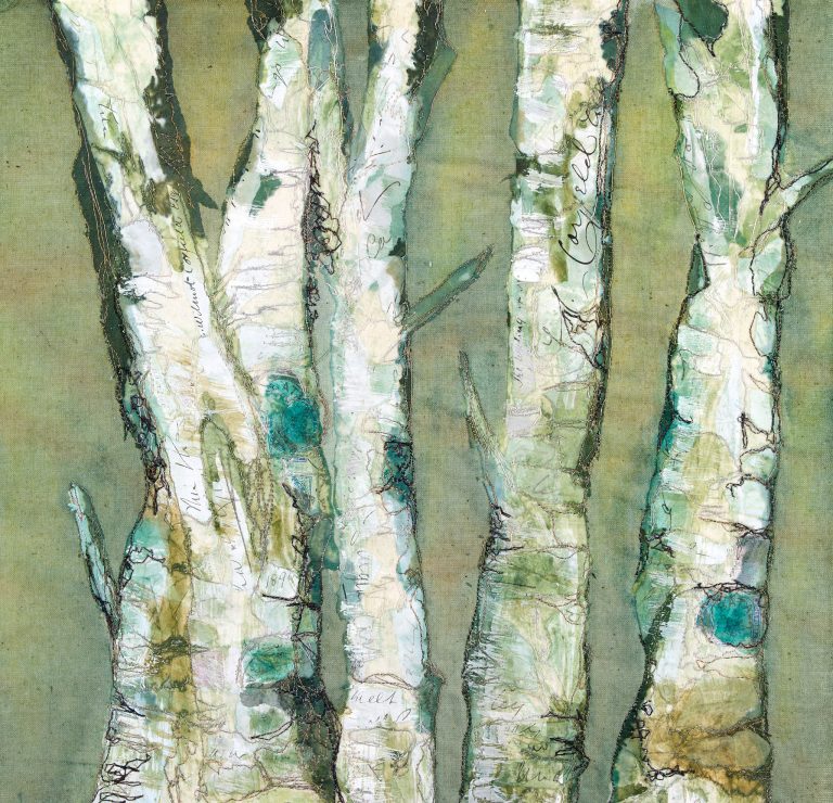 Alison Corfield - 1890 - Mixed Media Textile Art - (30x30cm or 40x40cm w. mount) - £1755