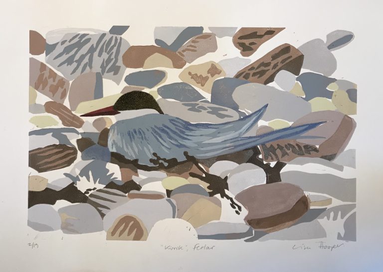 Lisa Hooper - Kirrick, Fetlar - linocut (31x22cm) £250 unframed