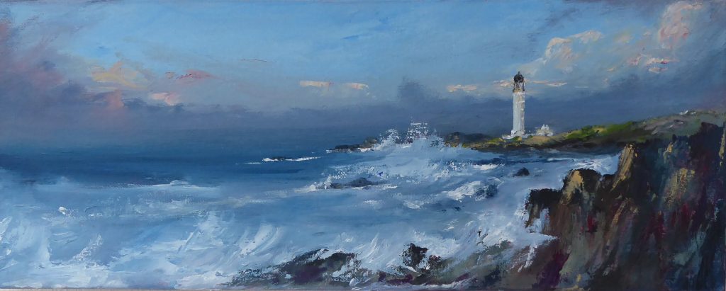 Evelyn Mackintosh - Rough Sea at Corsewall £110