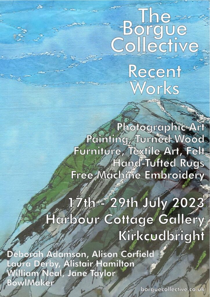 Poster for the exhibition by the Borgue Collective