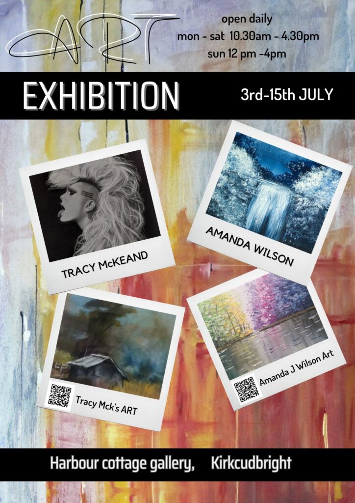 Exhibition Poster for Tracy McKeand and Amanda Wilson Portraits to Landscapes